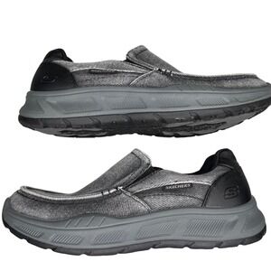 Skechers Slip On Shoes 204848 Mens 8.5 Black  Relaxed Fit Memory Foam Loafer